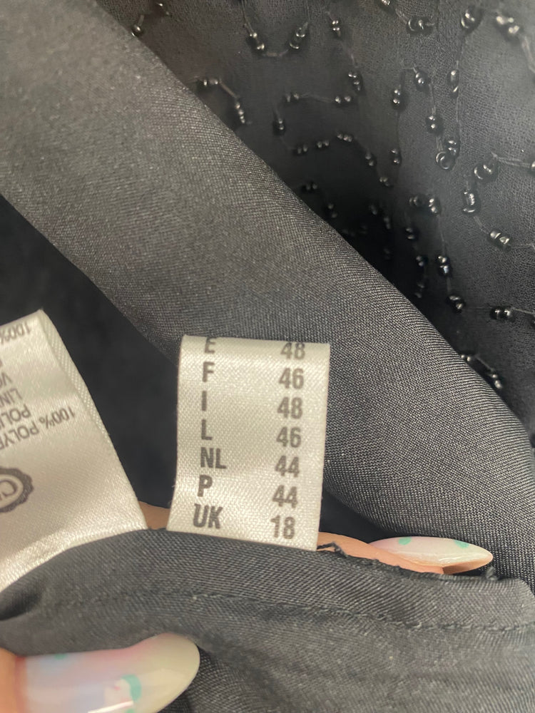 Gorgeous Canda Evening Jacket UK18 Black FH004