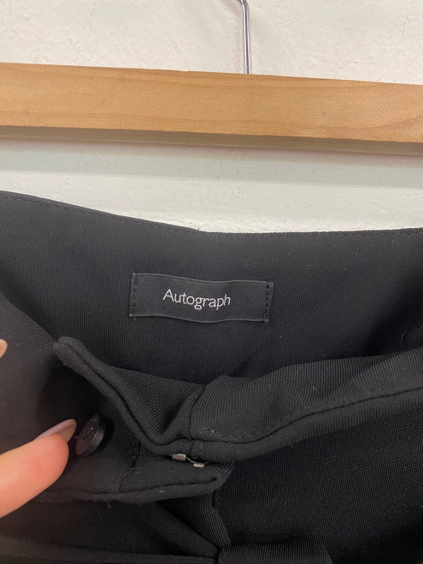 Gorgeous Autograph Paperbag Waist Trousers UK10 Black FH004