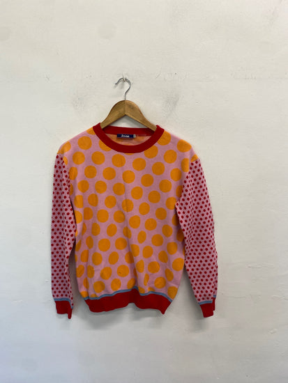 Gorgeous Jwon Sweater UK10 Pink spotted SW001