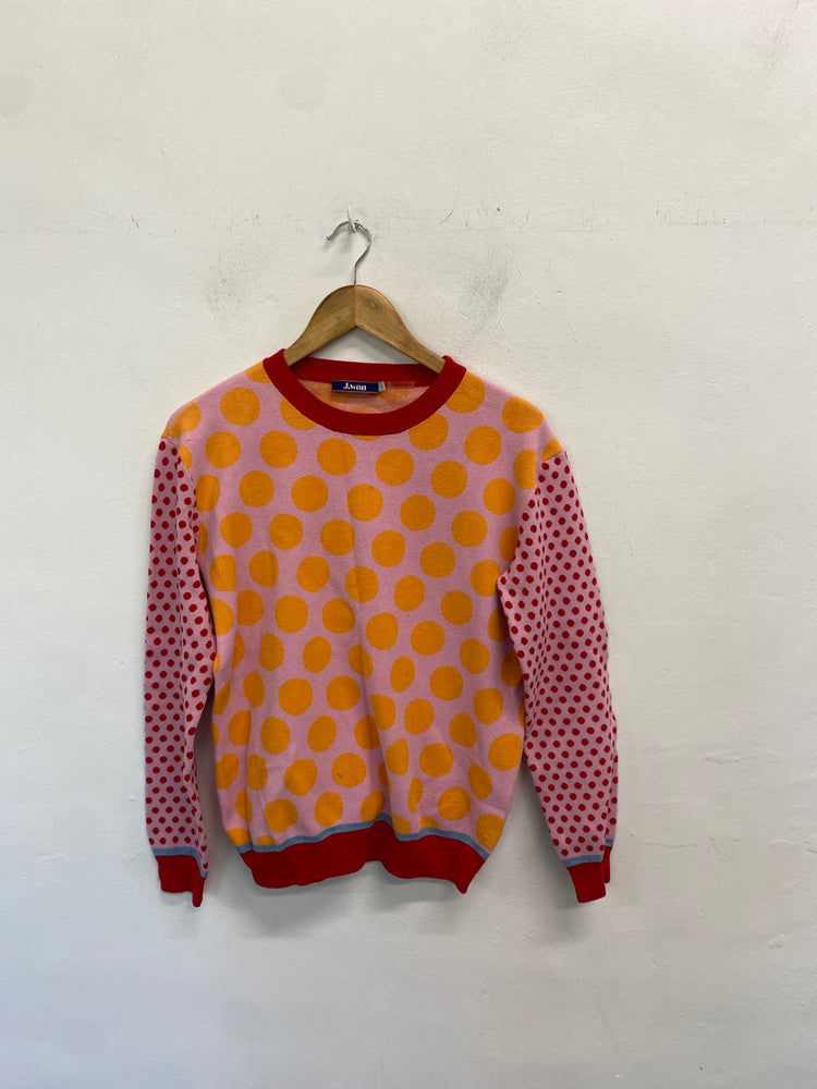 Gorgeous Jwon Sweater UK10 Pink spotted SW001