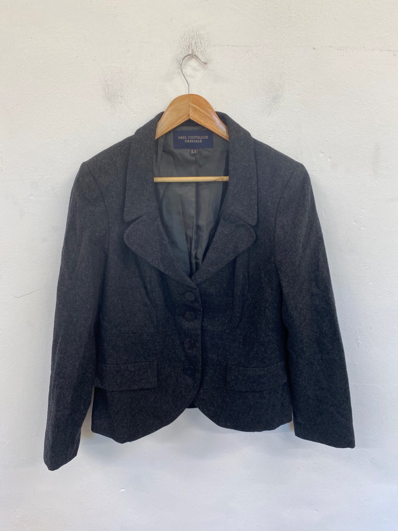 Classic Paul Costelloe Dressage Blazer UK14 Charcoal Grey NR002