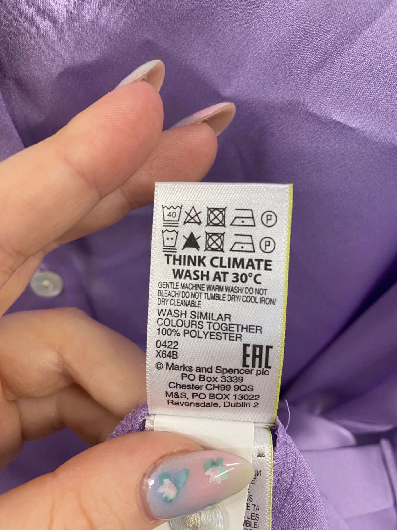 Gorgeous Marks & Spencers Blouse UK10 Lavender FH004