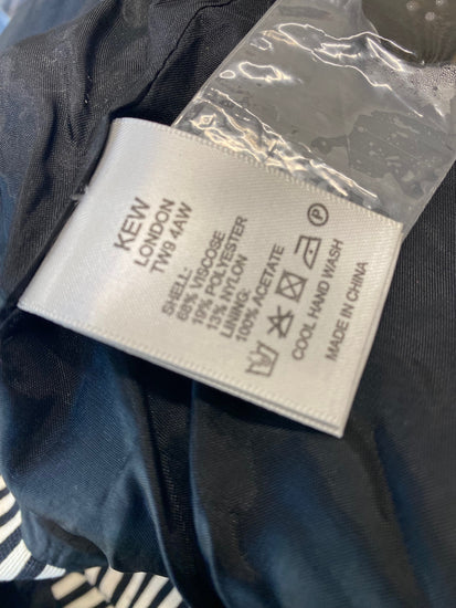 Gorgeous kew.159 Blazer M Black & White striped monochrome KM005