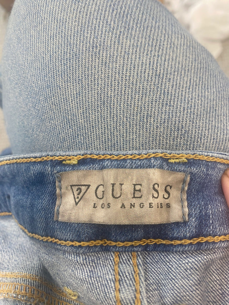 Gorgeous Guess Jegging Jeans W27” Blue distressed SL002