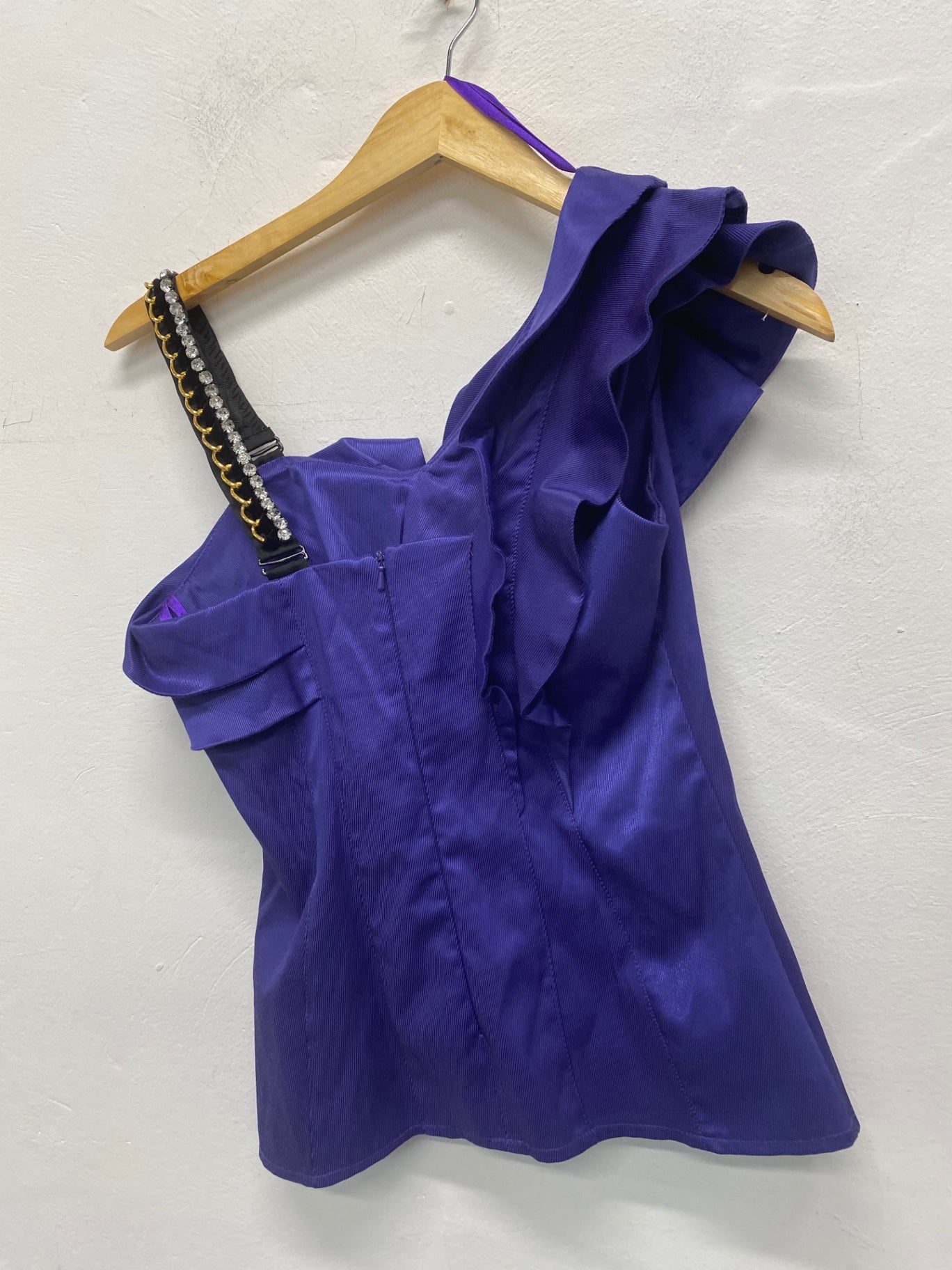 Gorgeous L’Art River Island Top Uk8 Purple ruffle top SL002