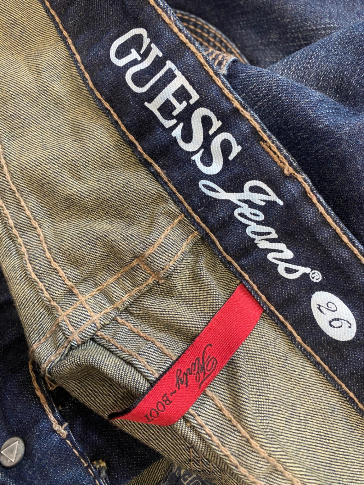 Gorgeous GUESS Jeans W26" Blue low rise cropped SL002