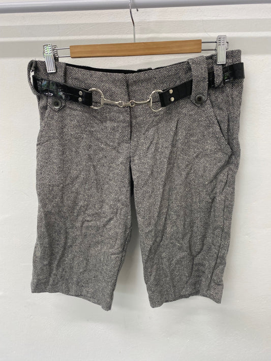 Gorgeous River island Formal Shorts UK10 Houndstooth Y2K SL002