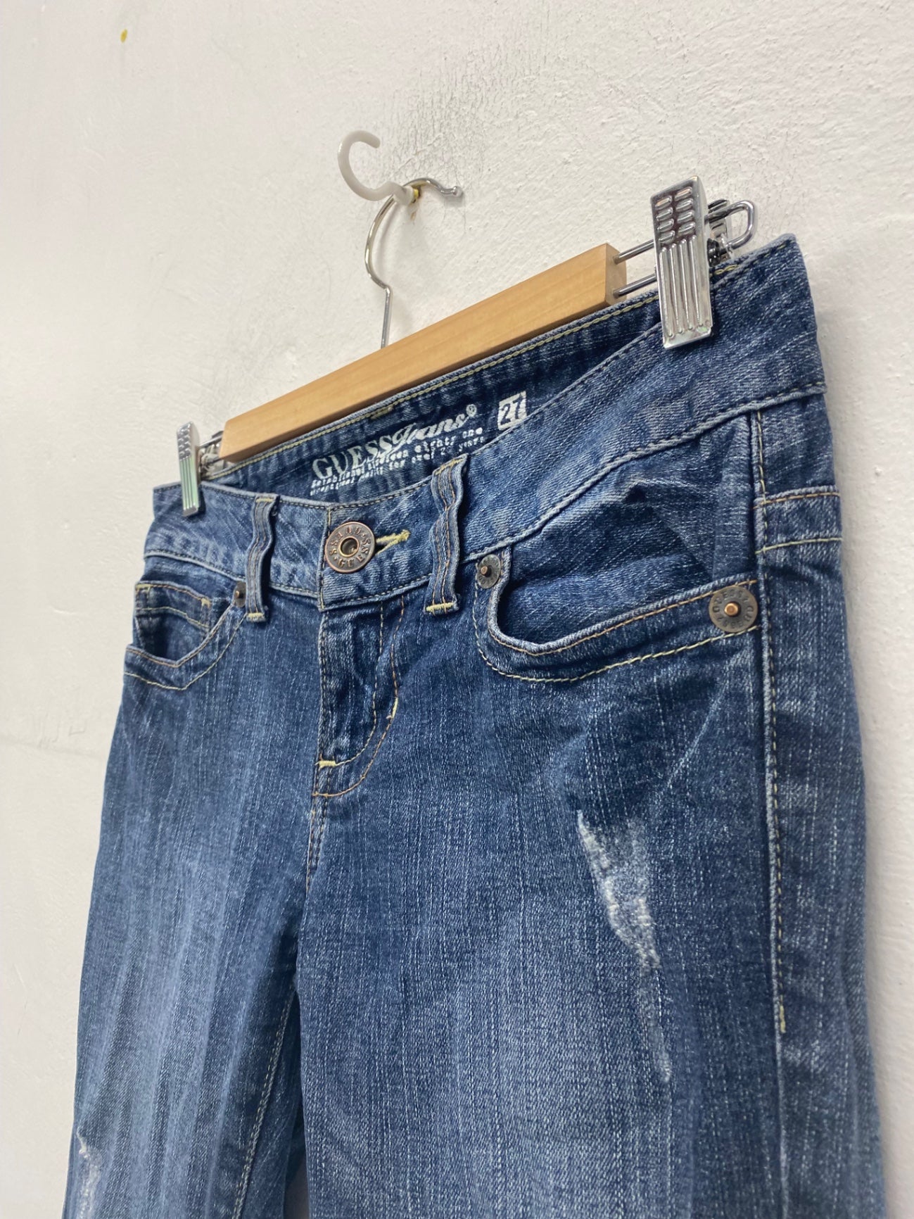 Gorgeous Guess Bootcut Jeans W27” Blue Y2K low rise SL002