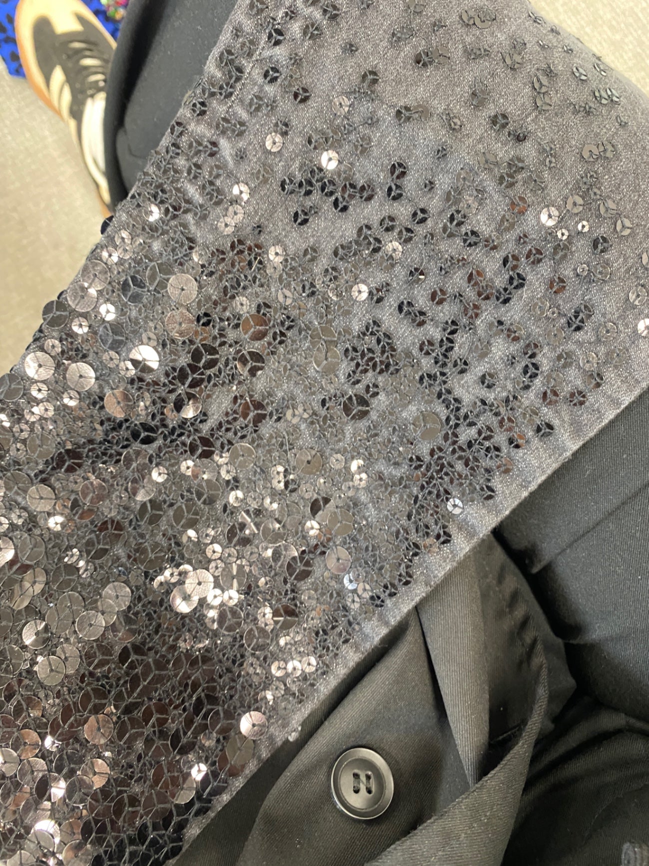 Gorgeous Guess Jacket W29" Silver/black ombré sequin SL002