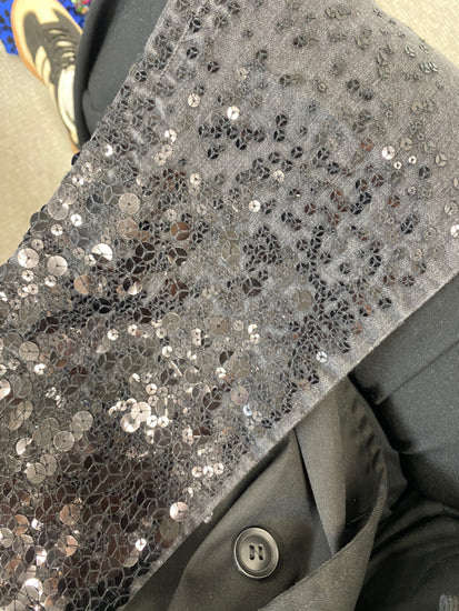 Gorgeous Guess Jacket W29" Silver/black ombré sequin SL002