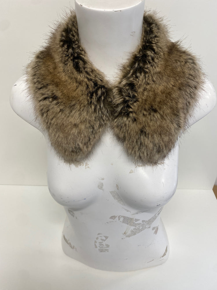 Gorgeous Helen moore Faux Fur Collar One Size Brown NR002