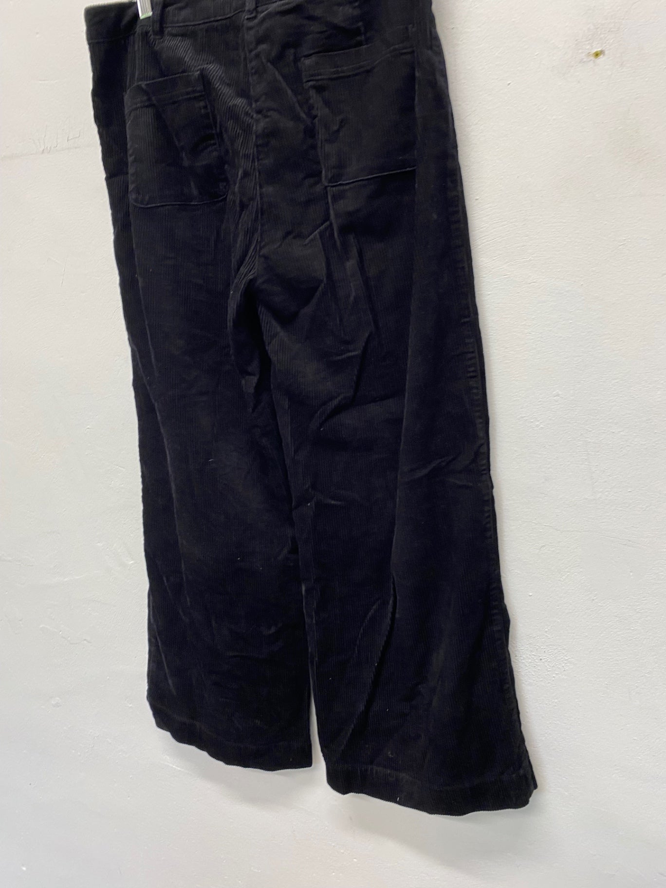 Gorgeous Seasalt cornwall Dillwyn Corduroy Trousers Uk16 Black Wide leg NR002