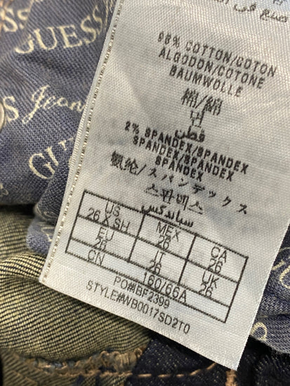 Gorgeous GUESS Jeans W26" Blue low rise cropped SL002