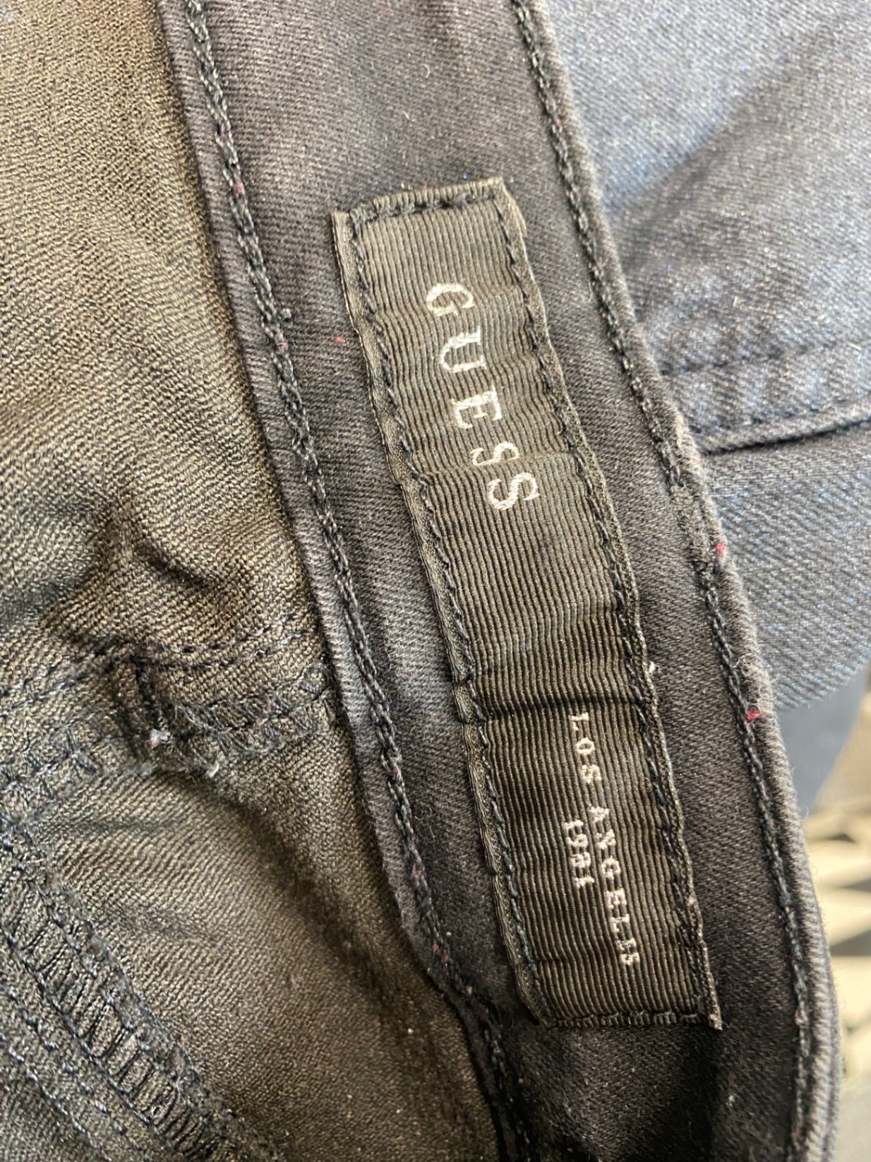 Gorgeous Guess Jeans W29" Blue shimmer SL002