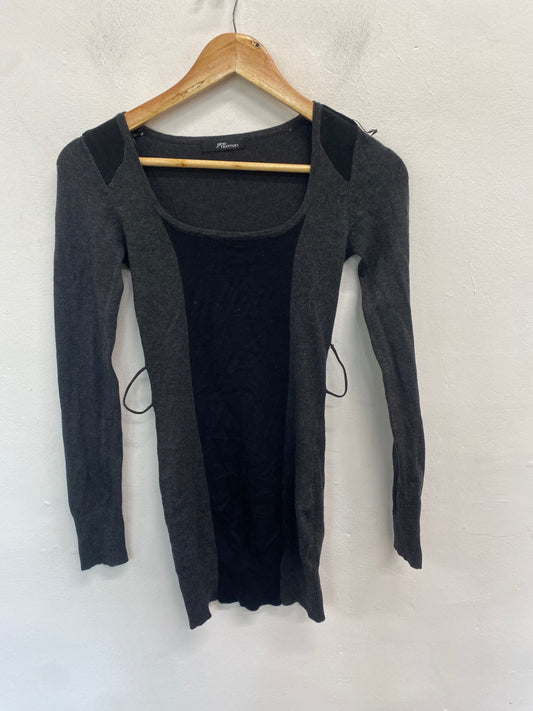 Gorgeous Jane norman Jumper dress UK10 Grey black SL002