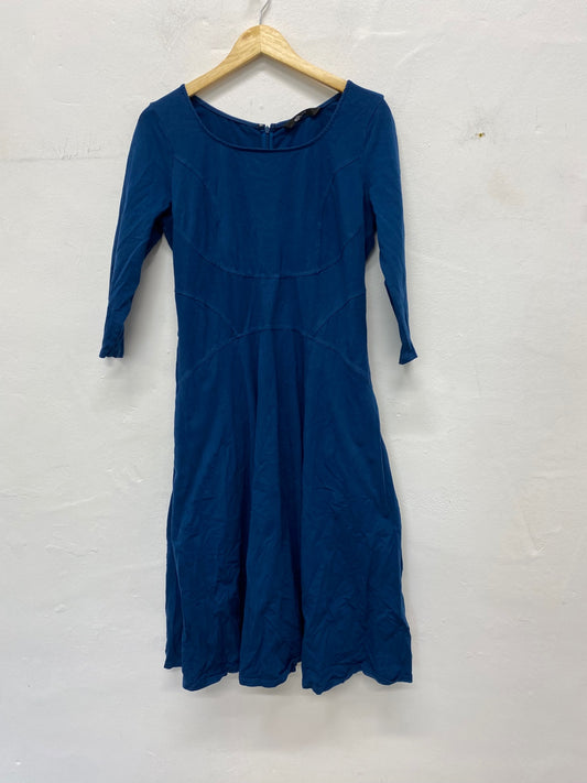 Gorgeous EShakti midi fit & flare Dress Uk14 petrol Blue NR002