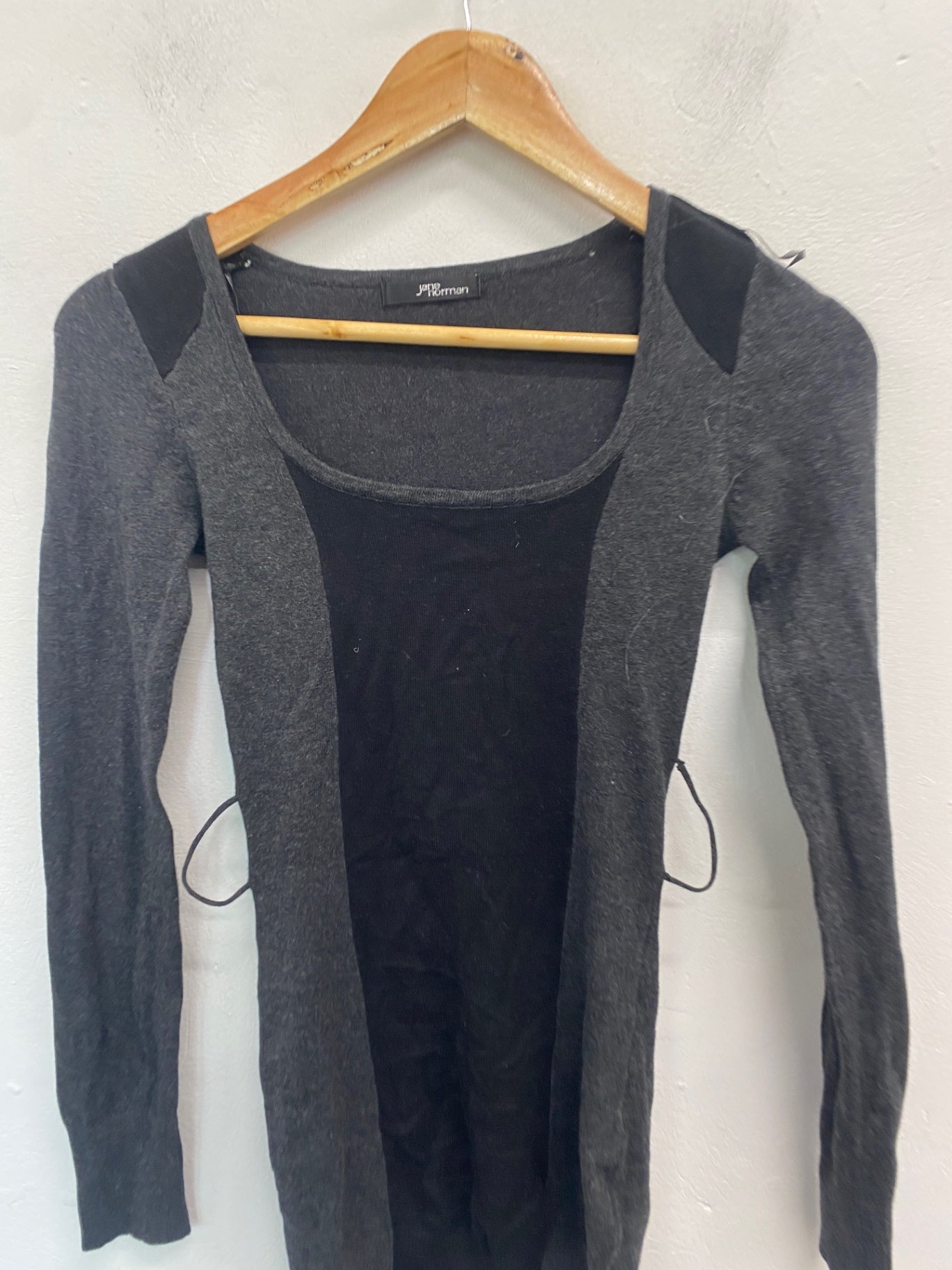 Gorgeous Jane norman Jumper dress UK10 Grey black SL002