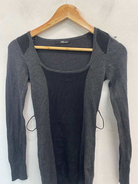 Gorgeous Jane norman Jumper dress UK10 Grey black SL002