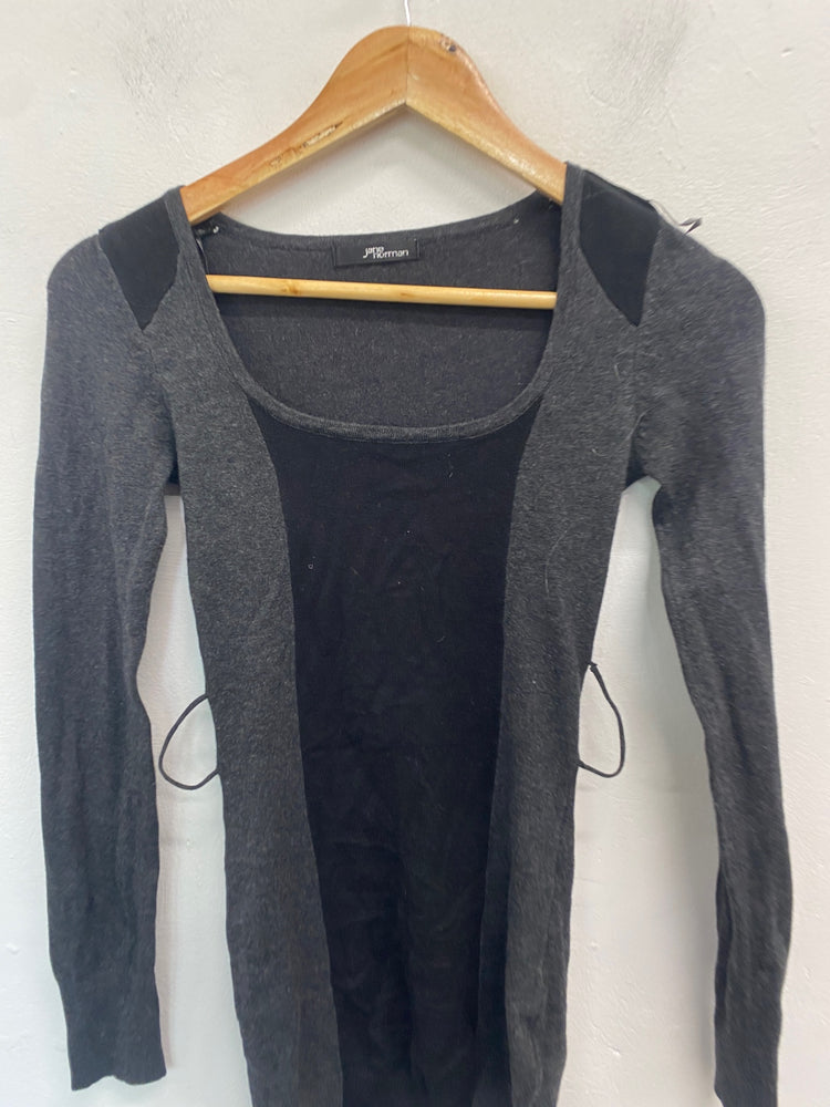 Gorgeous Jane norman Jumper dress UK10 Grey black SL002