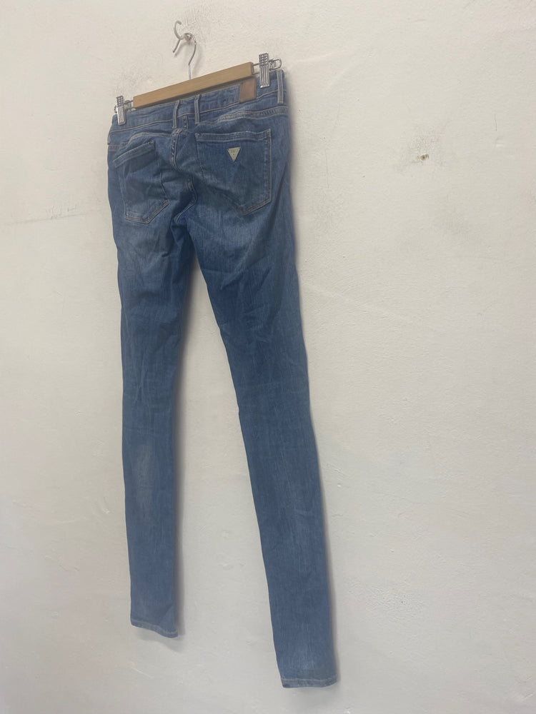 Gorgeous Guess Jegging Jeans W27” Blue distressed SL002