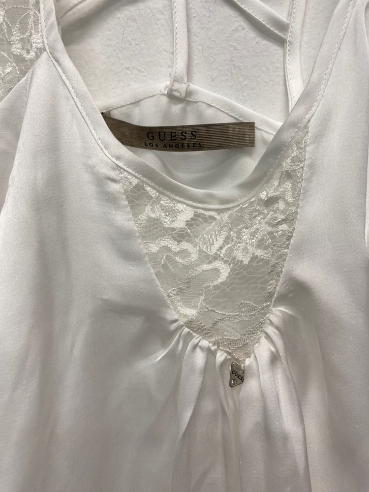 Gorgeous Guess Camisole UK S White slinky classic SL002