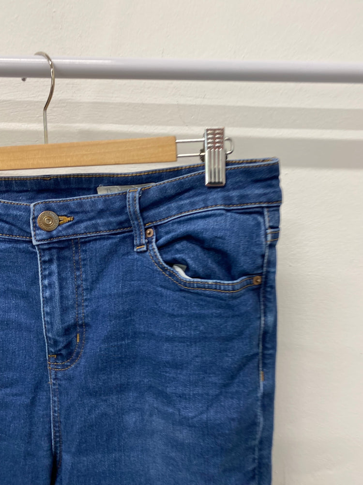 Gorgeous M&S Jeans Uk14 Blue Long The Sienna Straight NR002