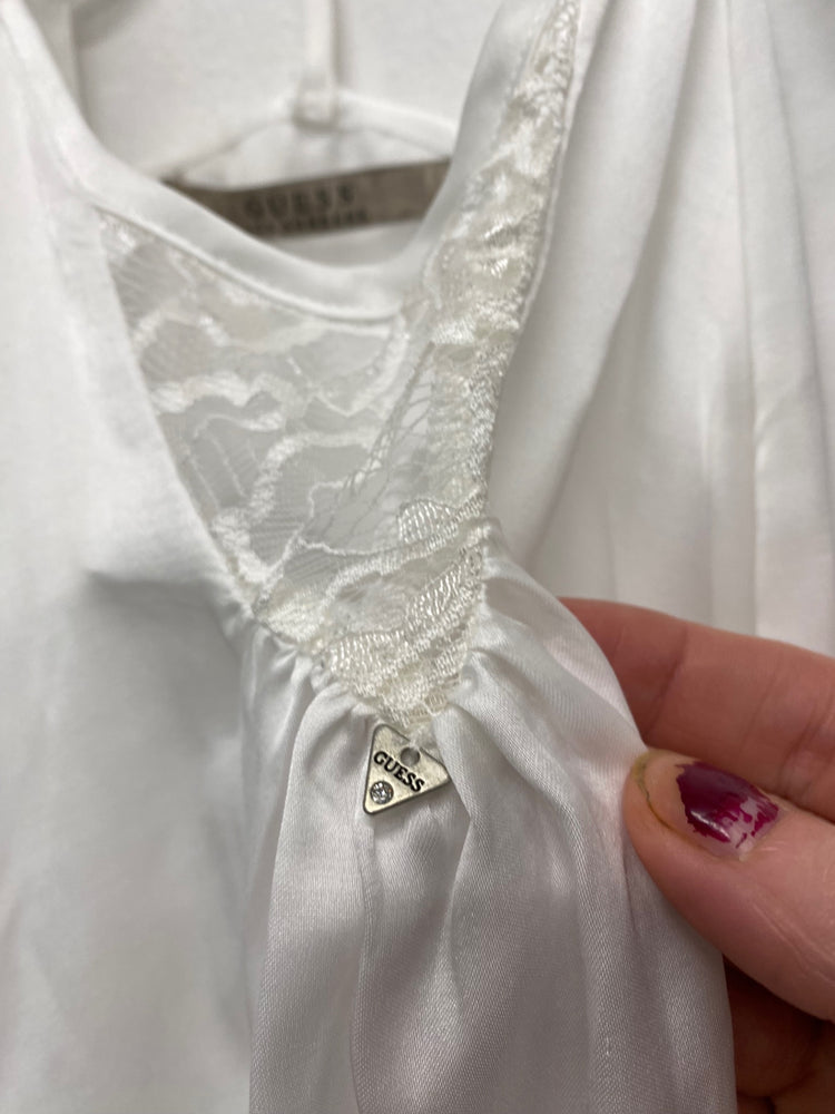 Gorgeous Guess Camisole UK S White slinky classic SL002