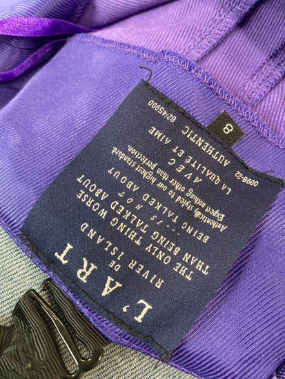 Gorgeous L’Art River Island Top Uk8 Purple ruffle top SL002