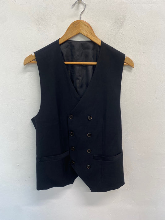  Izacu flocc Waistcoat UK L black formal NR002