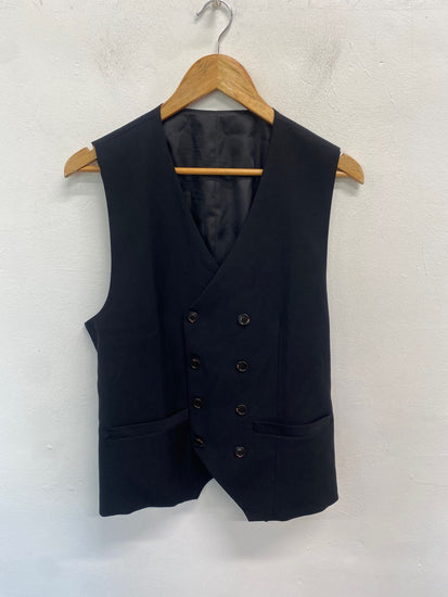  Izacu flocc Waistcoat UK L black formal NR002