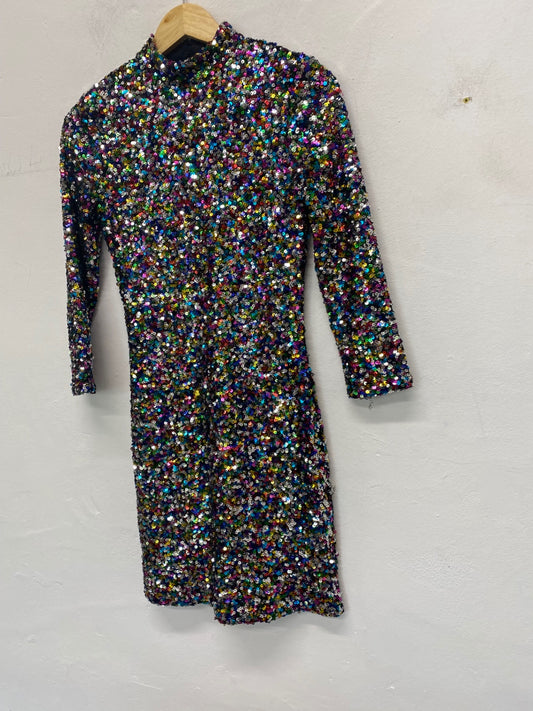 Gorgeous Warehouse Mini dress Uk8 Multicolour Rainbow SL002