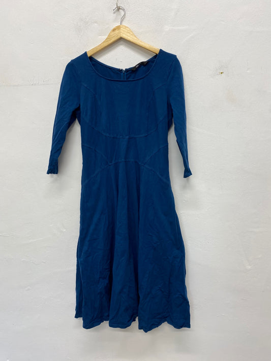 Gorgeous EShakti midi fit & flare Dress Uk14 petrol Blue NR002