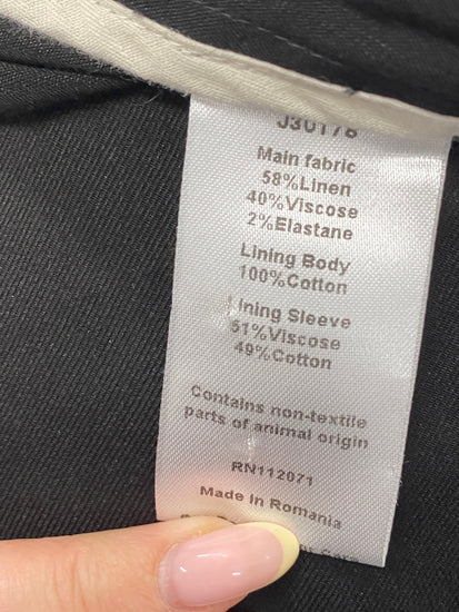 Gorgeous Jigsaw Kimono UK XS Black belted LB006