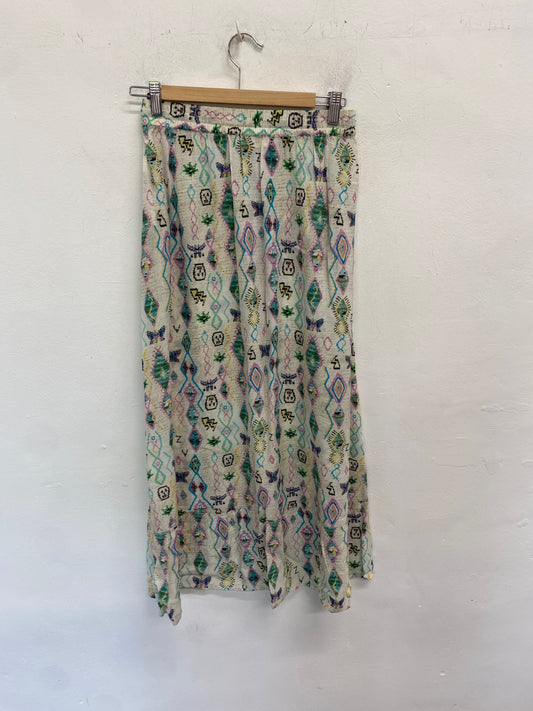 Gorgeous Zadig & Voltaire Wide leg trousers UK8 Multicolored pattern LB006