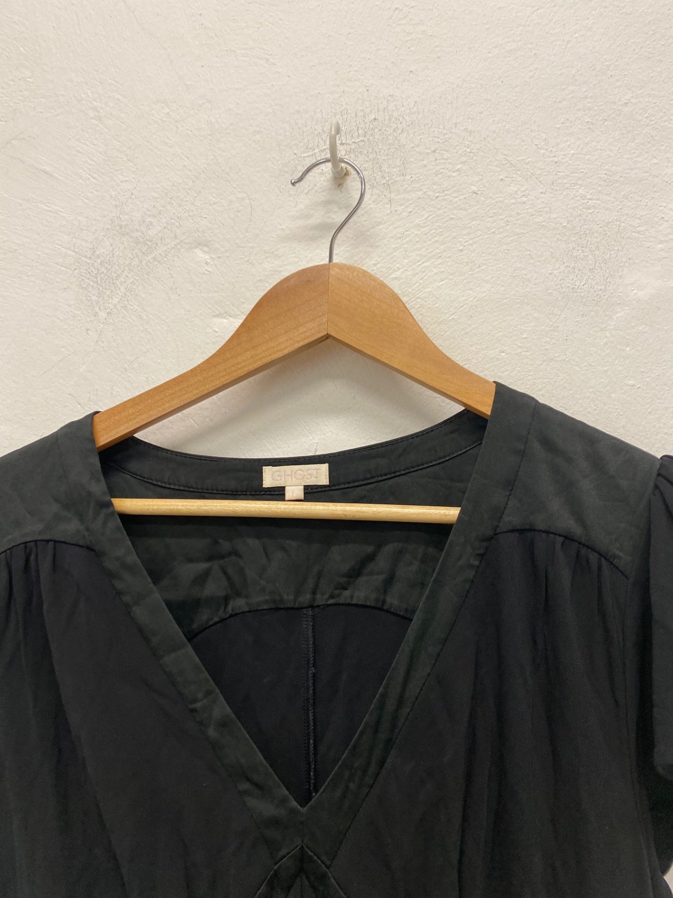 Gorgeous Ghost Evening Dress UkL Black midi classic elegant NR002