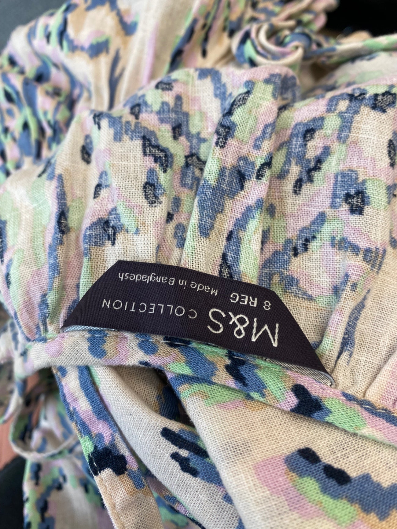 Gorgeous M&S Midiaxi Dress Uk8 Rose beige Cottagecore LB006