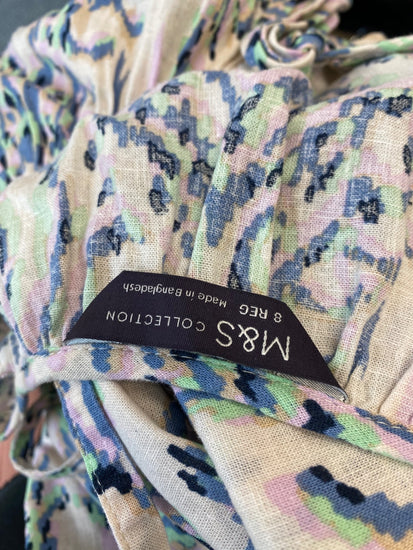 Gorgeous M&S Midiaxi Dress Uk8 Rose beige Cottagecore LB006