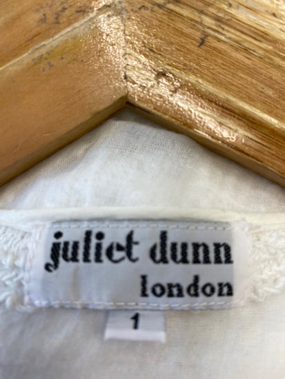 Gorgeous Juliet Dunn Dress kaftan Size 1 White Cotton LB006