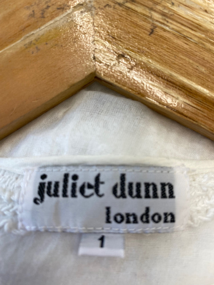 Gorgeous Juliet Dunn Dress kaftan Size 1 White Cotton LB006