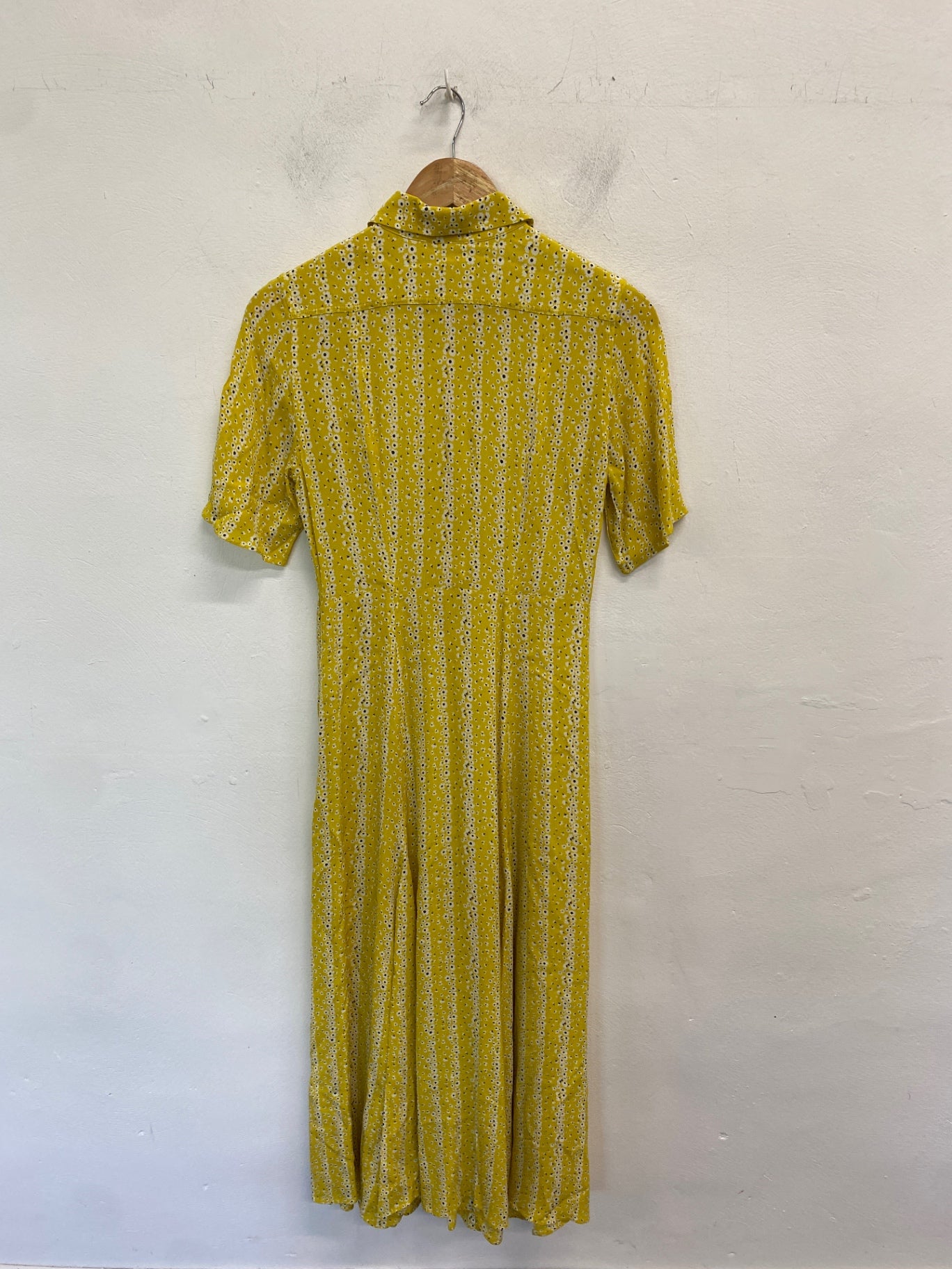 Gorgeous Arket Dress UK6 Yellow floral maxi summer LB006