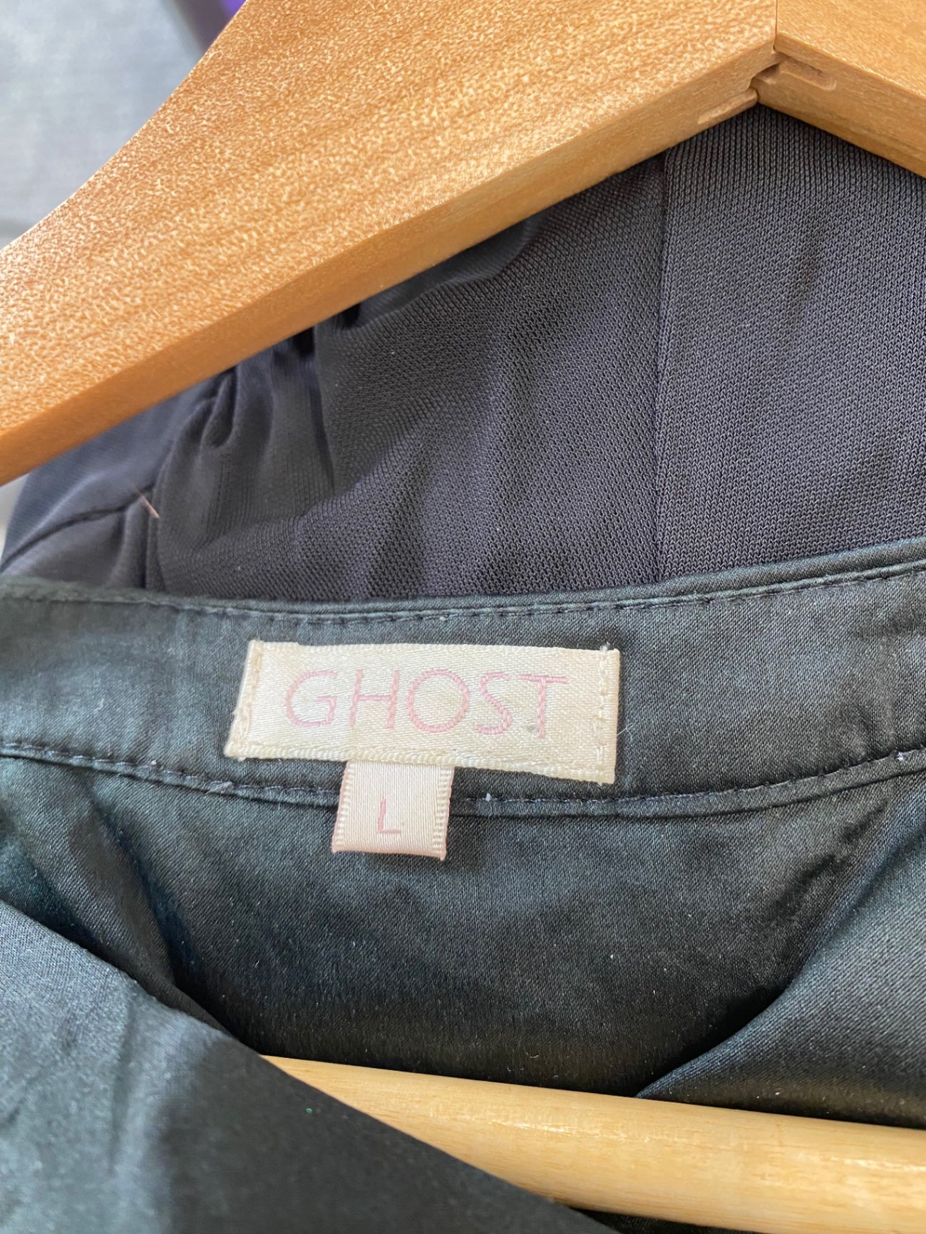 Gorgeous Ghost Evening Dress UkL Black midi classic elegant NR002