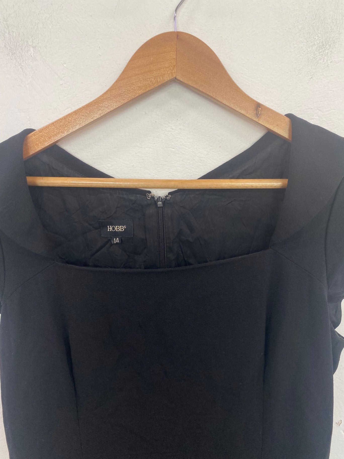 Gorgeous HOBBS Midi Dress UK14 Black NR002