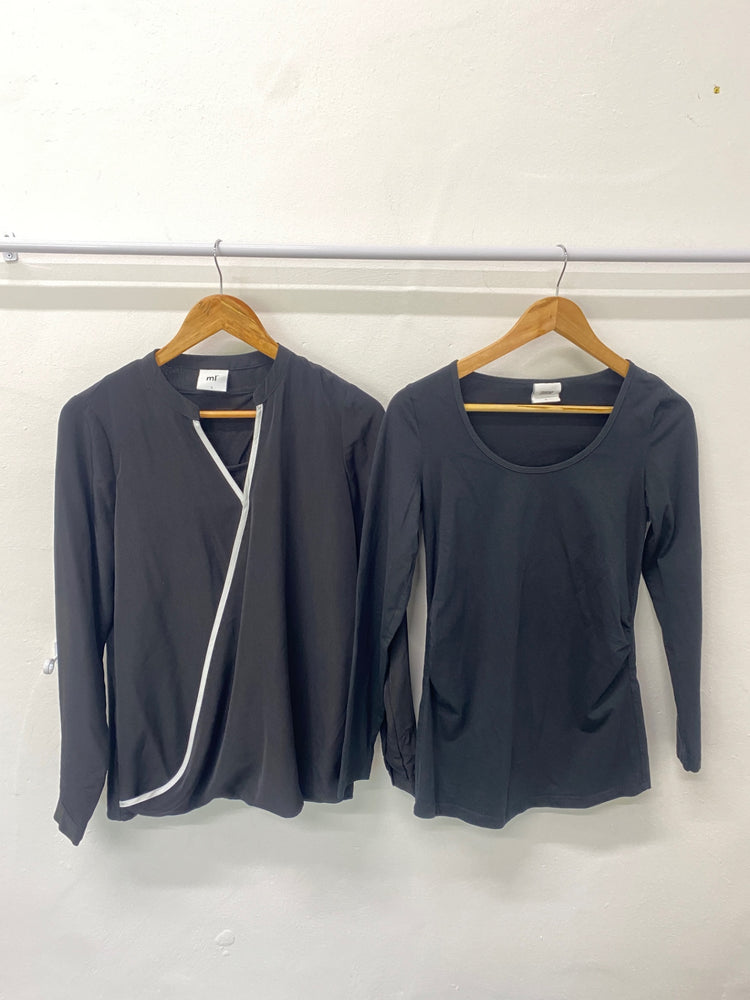 Gorgeous duo Mamalicious Maternity tops UK8 Black SL002 #5
