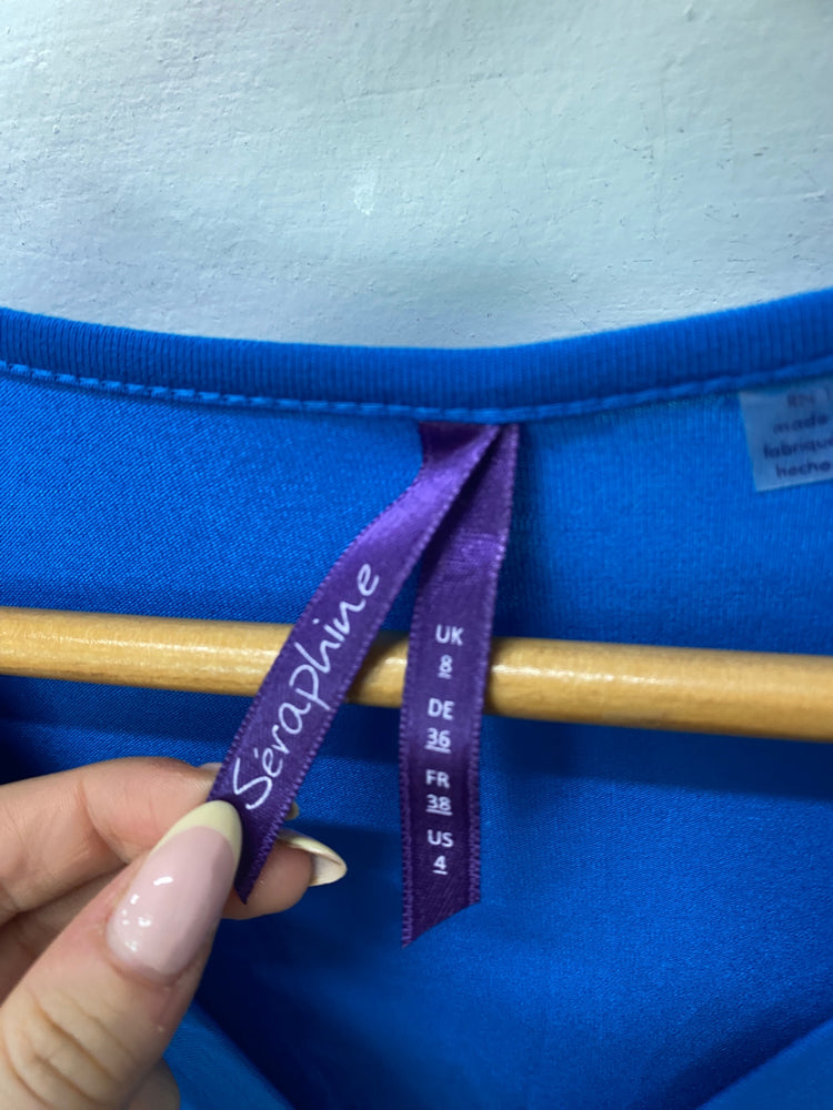 Gorgeous duo Seraphine Maternity Dresses UK8 Blue SL002 #6