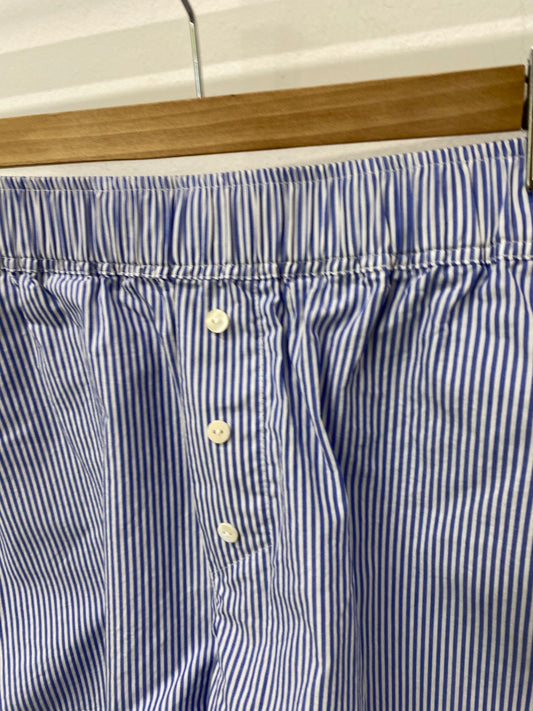 Gorgeous Anthropologie Pajama shorts UKS Blue & White Stripes LB006
