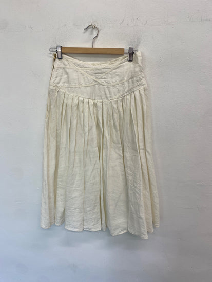 Gorgeous Emporio armani Skirt UK12 Cream midi LB006