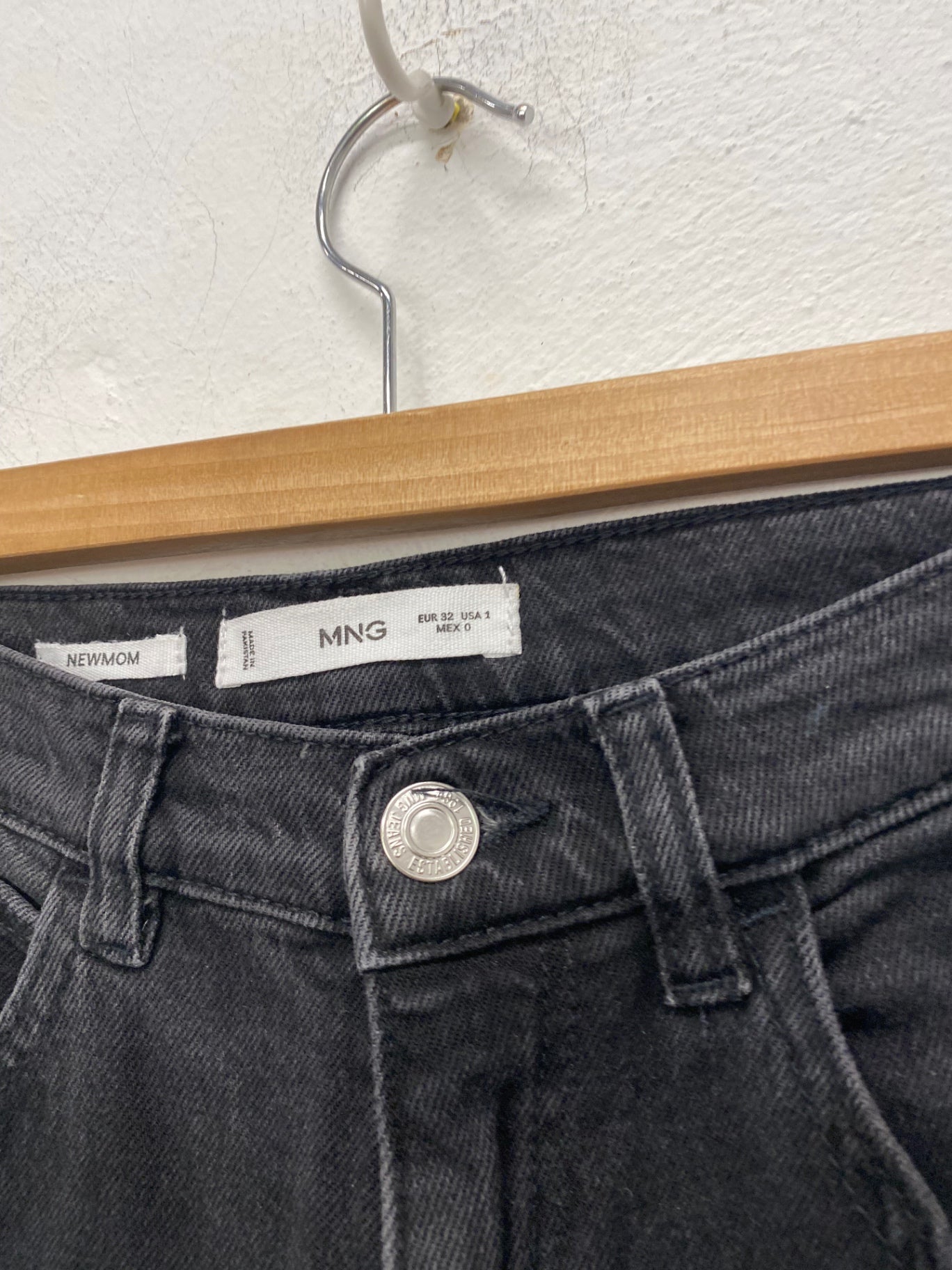 Gorgeous Mango newMum Jeans UK4 Black LB006