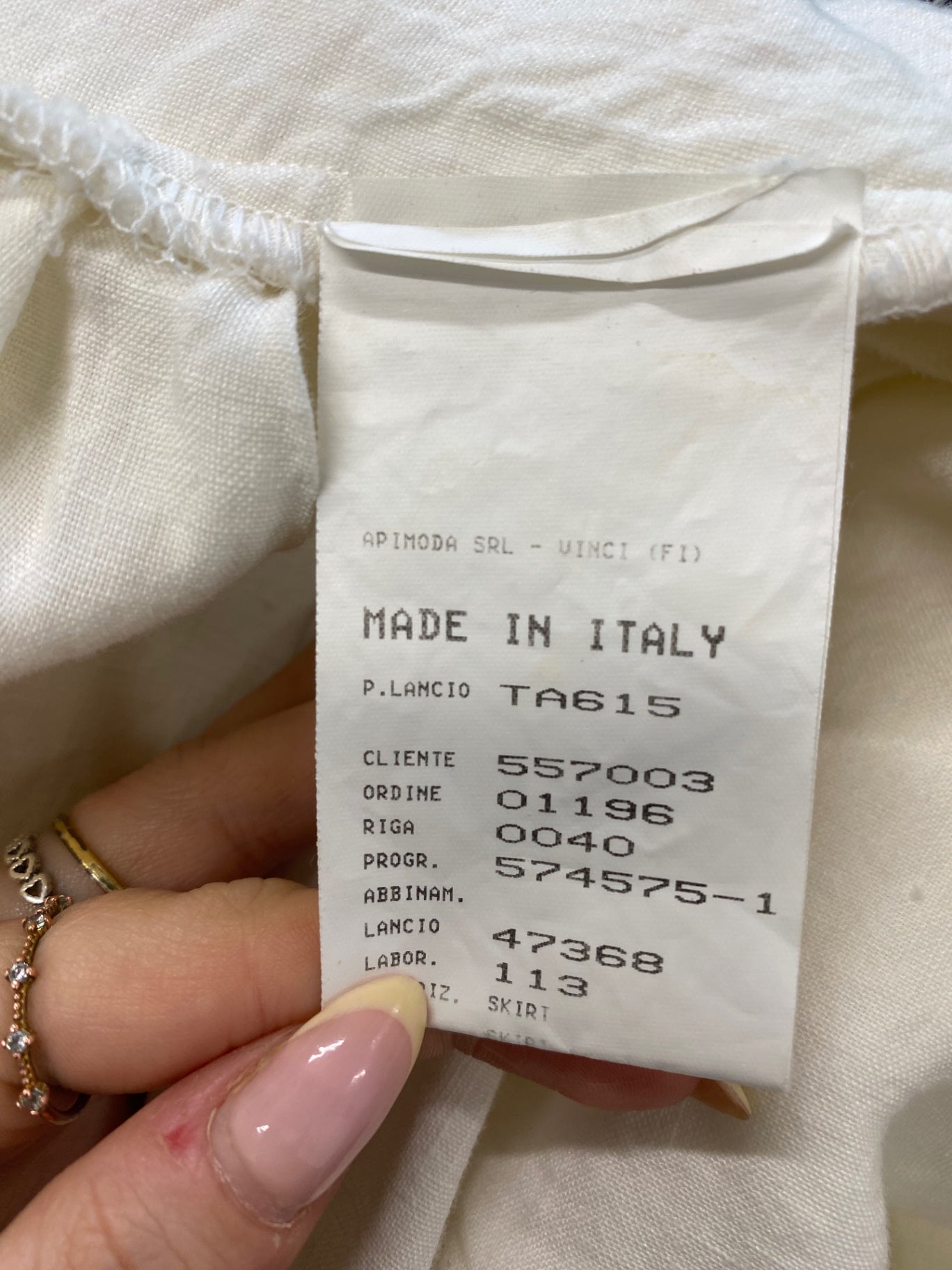 Gorgeous Emporio armani Skirt UK12 Cream midi LB006