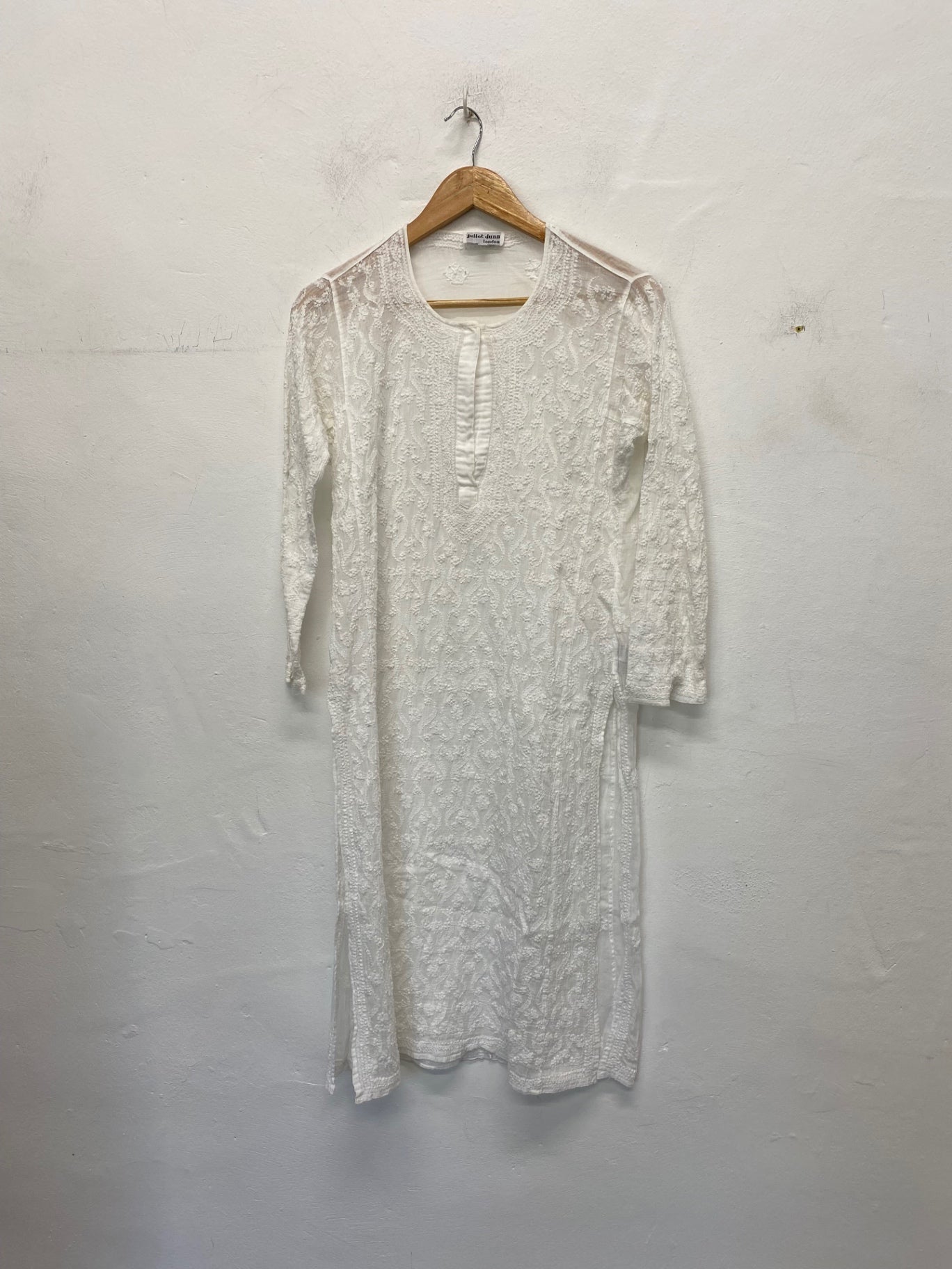 Gorgeous Juliet Dunn Dress kaftan Size 1 White Cotton LB006
