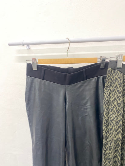 Gorgeous duo Blooming Marvellous Seraphine Maternity trousers UK8 Black and olive SL002 #11